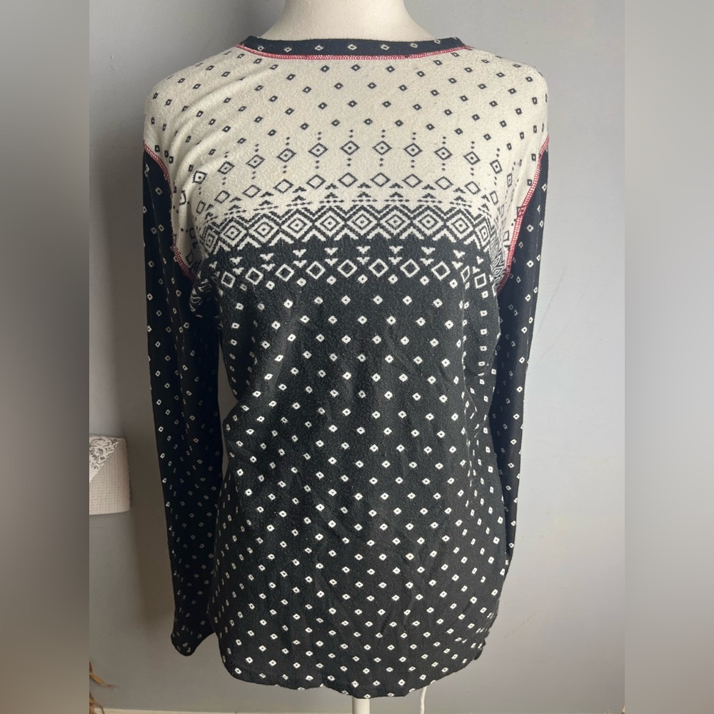 ClimateRight by Cuddl Duds Long Sleeve Top Size Large